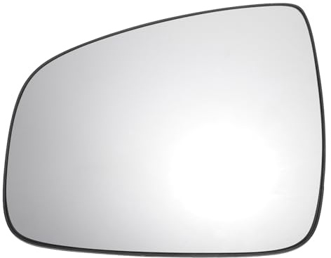 X AUTOHAUX Car Rearview Left Side Mirror Glass Replacement W/Backing Plate Heated White Glass for Dacia Duster 2014-2018