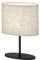 Fischer & Honsel Tischleuchte Modena | sandschwarz matt| Stoffschirm sandfarben Leinen| L: 20 cm, B: 10 cm, H: 27 cm, D: 14 cm| mit Schnurschalter| 1x E14 max. 25 W ohne Leuchtmittel