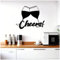 Metal Wall Art, Wine Glass Metal Wall Decor, Modern Black Wine Bar Cheers Metal Sign Wall Art for Living Room Kitchen Bar Restaurant