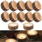 Bougeoirs en Bois, 12 Pièces de Porte Bougies en Bois, Bougeoir Rond en Bois, Personnaliser Le Chandelier en Bois, Bougeoirs Vintage, pour Les Mariages, Anniversaires, Ornements