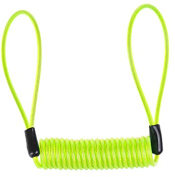 MUCKLILY 1.2m Motorbike Disc Lock Kabel Elastisches Gelbes Bremsscheibenschloss Für Motorräder Roller Und Fahrräder Lang Leicht Und Sicher Schützt Vor Diebstahl