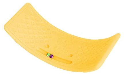 Balance Board Kinder Wackelbrett Balancierbrett mit Rutschfestem Design Tragfähigkeit für Indoor Outdoor Spielen und Training Förderung von Gleichgewicht Koordination und Motorik (Gelb)