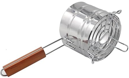 MAQDDO Holzkohle-KöRbe Metall Shisha Kohlekorb Shisha Kohlehalter Edelstahl Shisha Kohlekorb Zubehör FüR Die Lagerung Von Holzkohle