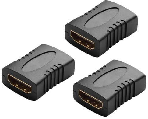Genérico Monitor Adapter - Coupler Connector | 4K HDR Video Joiner | Female to Female Link, Display Extension, Audio Adapter for Home Entertainment