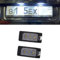 Fouedy LED-Kennzeichenbeleuchtung für VW Golf Touareg Passat Tiguan Jetta Audi A1 A3 Seat Ibiza Skoda Octavia, 2 Stück