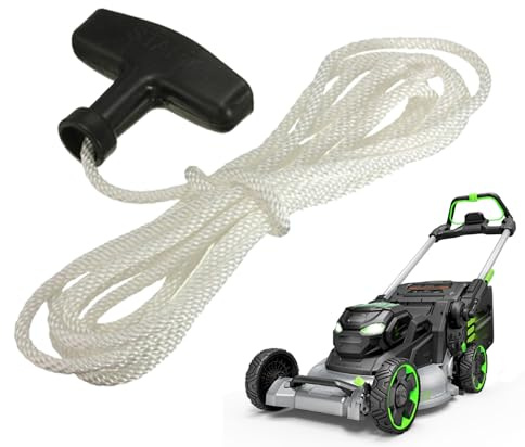Pull Cord Lanyard - Lawn Mower Starter Rope with Handle | Durable Motor Recoil Cable for Lawn Mower, Generator, Chainsaw, Trimmer | Replacement Parts Kit