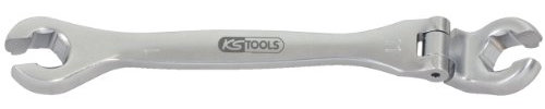 KS Tools 518.0381 CHROMEplus Offener Doppel-Ringschlüssel mit Gelenk, 11mm