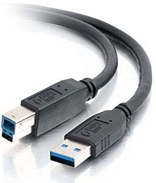 C2G/Cables to Go 54174 USB 3.0 A Male to B Male Cable, Black (2 Meter/6.5 Feet)