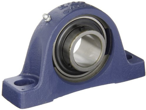 SKF Pillow Block Kugellager, 2 Schrauben, Wirbel Sicherung Halsband, non-expansion Typ, Kontakt Flinger Dichtungen, Gusseisen, metrisches, 35mm Shaft, 47.600mm Base To Center Height, 126mm Bolt Hole Spacing Width, 1