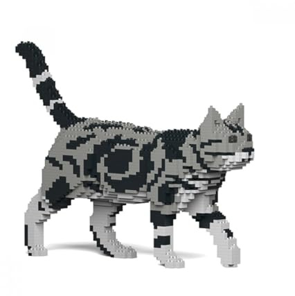 JEKCA | American Shorthair Cat 02S-M01 - Baustein-Set, Skulpturen aus Blöcken
