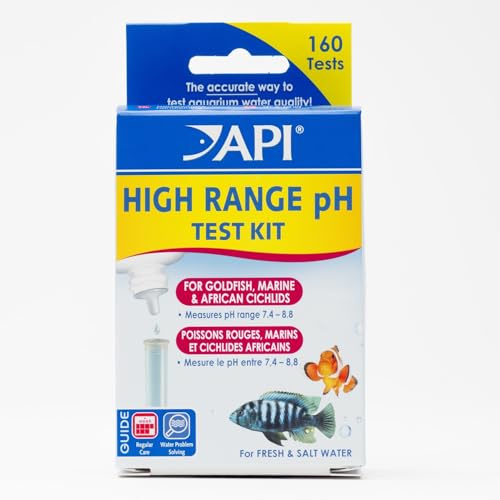 API Freshwater pH High Range Mini Test Kit, Aquarium Water Testing Kit for Fish Tanks