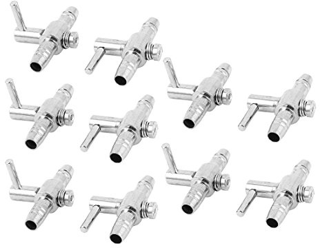 sourcing map Aquarium Poisson Air Splitter Pompe Vanne De Régulation Robinet Interrupteur 10 Pièces