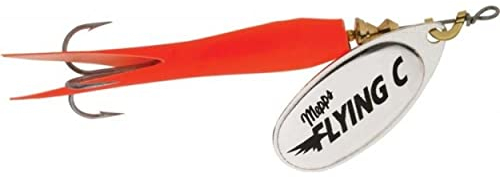 Mepps spinner aglia cuillère cuillère, leurres pour pêche à la truite de mer, poisson Persique, Brochet Saumon Bass Fishing Tackle, Homme bébé femme, - Flying 'C' Gold/Red, Flying 'C' Gold/Red 15g