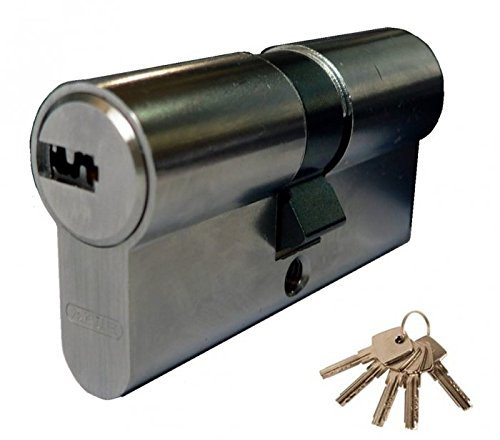 Abus KD6NZ30/K30 Cylindre bouton nickelé D6 30 x 30 mm