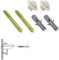 Wolfpack Linea Profesional 13070100 Kit Sanitario Fijacion Lavabo 10x110 mm. (2 Piezas), Plata, unico