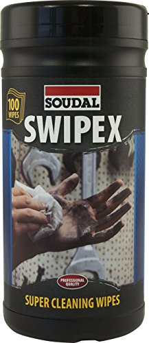 Soudal Swipex Reinigungstücher, extra großes Reinigungstuch für alle Fälle, Dose: 80 Tücher