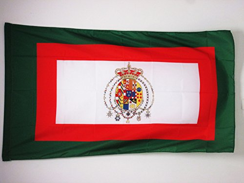 AZ FLAG - Flagge Königreich Beider Sizilien 1848-1860 - 90x60 cm - Italienische Fahne 60 x 90 Cm Scheide Für Mast - Flaggen