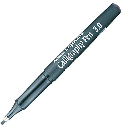 Artline Ergoline Calligraphy 3.0mm Pen - Black