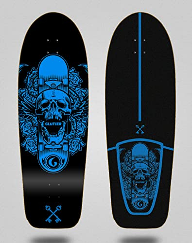 Surfskate Deck GLUTIER Skate Skull 30.5 Surf Skate Skateboard monopatin