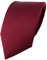 TigerTie Satin Seidenkrawatte in bordeaux einfarbig Uni - Krawatte 100% Seide