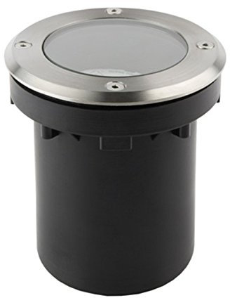 LICHT DISCOUNT LED Bodeneinbaustrahler außen innen IP65 | Bodenleuchte 5,5 W (PA-TLW) LED 230V GU10 | Bodenspot Lampe rund mit Durchgangsverdrahtung zum Weiterschleifen von Leuchte zu Leuchte