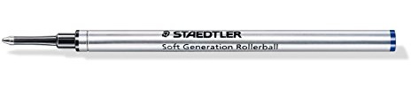 Staedtler 451 SGB-3 Tintenrollermine (Soft Generation, B) blau