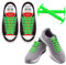 Homar sin corbata Cordones de zapatos para niños y adultos Impermeables cordones de zapatos de atletismo atlética de silicona elástico plano con multicolor de los zapatos del tablero Sneaker boots (Adult Size Green)