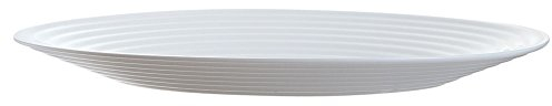 Luminarc 8013636 Harena Assiettes, Verre, Blanc, 25 cm - 1 Unité
