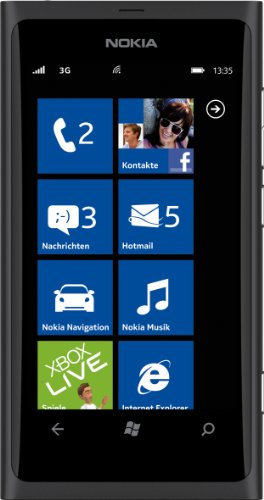 Nokia Lumia 800 Smartphone - Ecran tactile AMOLED ClearBlack 9,4 cm -3,7 pouces- micro-SIM uniquement - Windows Phone Mango OS - Appareil photo 8 MP - Noir