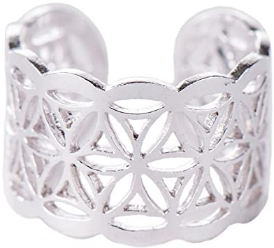 Ring Blume des Lebens - 925er Silber