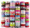 Summer-Ray 164,6 Meter Bedrucktes Grosgrain-Band – 10mm Breite – 90 Einzigartige Designs, je 1,83 Meter – Polyester, Farbecht & Maschinenwaschbar – Ideal für Basteln, Nähen & Haarschmuck