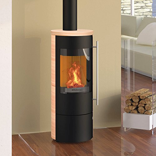 Olsberg O236665 Kaminofen Tipas Compact II Stahl Schwarz / Keramik Caffe Coretto