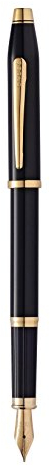 Cross Century II - Black fountain pen with 23 Karat gold details