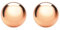CARISSIMA Women's 9 ct Rose Gold 3 mm Ball Polished Stud Earrings