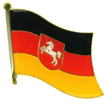FLAGGENMAE Flaggen Pin Niedersachsen Anstecknadel Fahne Flagge