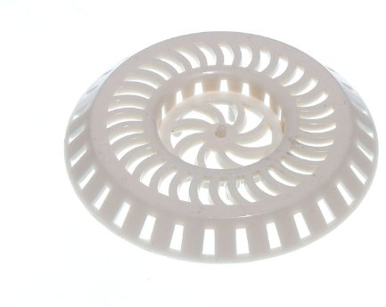 100 X Sink Shower Strainer Waste Trap White Plastic 80Mm Widest 36Mm Centre