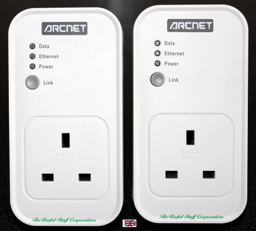 Arcnet Powerline PL3001A Networking Adaptors Double