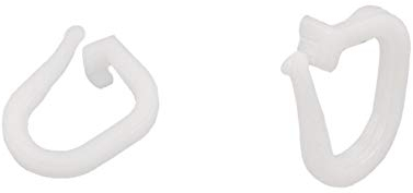 Liedeco Raffring Rafföse Raffhäkchen für Gardinen, Store | Weiss | 50 Stück