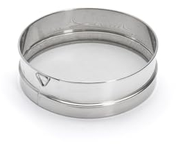 De Buyer - Tamis en inox aux mailles serrées (Ø 0.8mm) - Diamètre 21 cm -, Argent