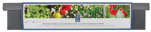 Esschert Design B6410 Fioriera da Balcone per Verdure ed Erbe aromatiche