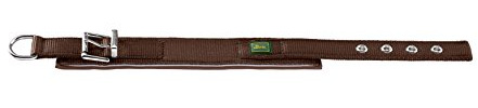 Hunter Hundehalsband Neopren Reflect, Größe 45, braun