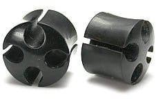 Unbekannt Tunnel aus Horn - Malteser Kreuz 14mm