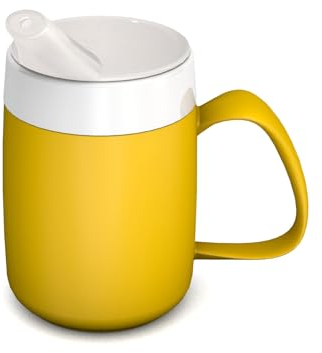 Ornamin Becher mit Trink-Trick mit Schnabelaufsatz, gelb