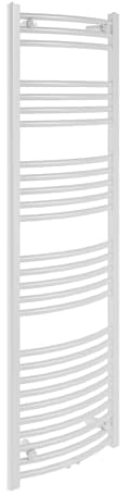 Designheizkörper Bari weiß gebogen 160 x 60 cm BadHeizkörper Handtuchtrockner Bad-Heizkörper Handtuchheizkörper Handtuchwärmer