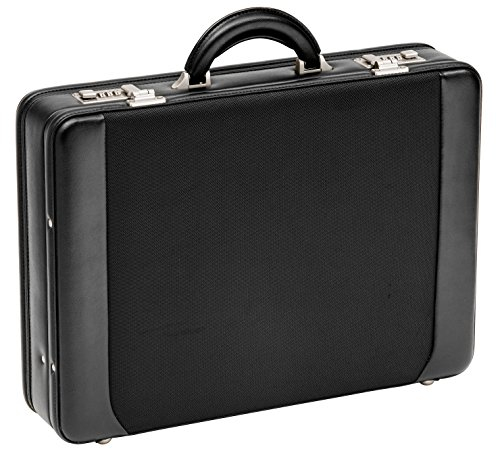 Aktenkoffer 2 DN622-01 Nylon mit PU-Besatz 46cm Business D&N/lefox