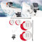 micros2u Fixation sur Planche De Surf pour Gopro Hero 8, 7, 6, 5, 4, 3 & Session Comprend Un Câble De Sécurité Et Une Attache FCS Verrouillable