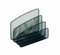 Alba - Porte-Courrier - MESHLETTER N - Acier Perforé - Gris Métal - 14,5 x 18 x 9 cm - Porte-Documents - Organiseur de Bureau - Rangement Courrier - Porte Lettres - Trieur Courrier - Noir