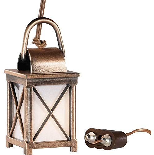 Kahlert Licht 20633 Lampe Puppenhauszubehör, messingfarben, weiß