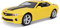 Maisto Chevrolet Camaro SS '10: Modellauto mit Federung, Maßstab 1:18, Türen und Motorhaube beweglich, Fertigmodell, lenkbar, 24 cm, gelb (531173), Sortiert
