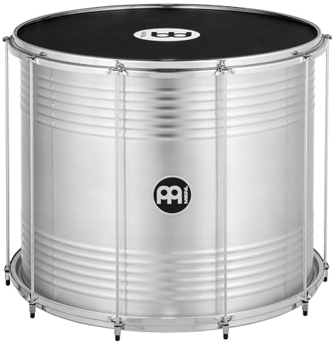 Meinl Percussion Bahia Aluminum Surdo - Very large Samba Drum - 22-inch Diameter - 18-inch Height - Aluminum, Silver (SUB22)